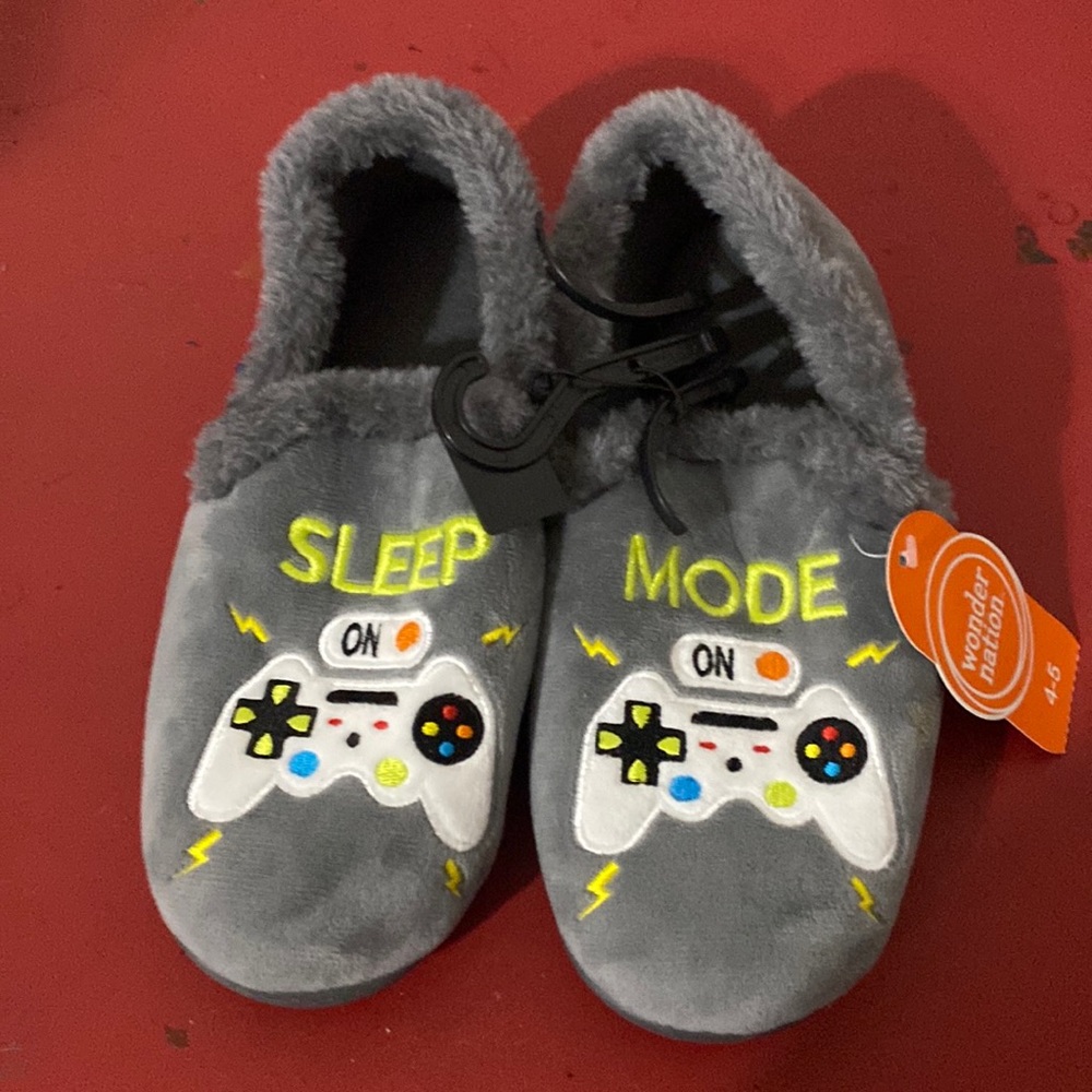 Boys gamer house slippers